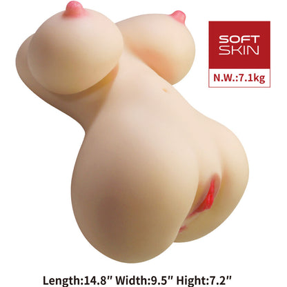 CRAZY BULL - FIONA TORSO FEMMINILE REALISTICO VAGINA E ANALE 7,1 KG - CRAZY BULL | Lingerie Harness Boutique