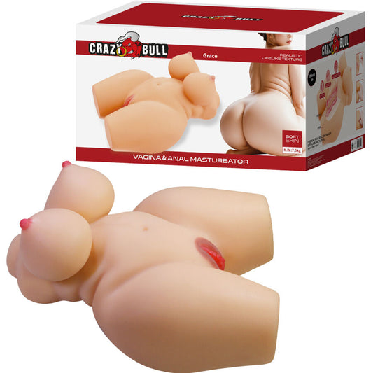 CRAZY BULL - GRACE TORSO FEMMINILE REALISTICO VAGINA E ANALE 7,5 KG - CRAZY BULL | Lingerie Harness Boutique