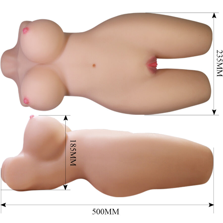 CRAZY BULL - MIA TORSO FEMMINILE REALISTICO VAGINA E ANALE 8,5 KG - CRAZY BULL | Lingerie Harness Boutique