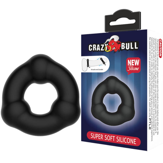 CRAZY BULL - ANELLO IN SILICONE SUPER MORBIDO CON NODULI - CRAZY BULL | Lingerie Harness Boutique
