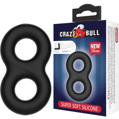 CRAZY BULL - ANELLO IN SILICONE DOPPIO INFINITO - CRAZY BULL | Lingerie Harness Boutique