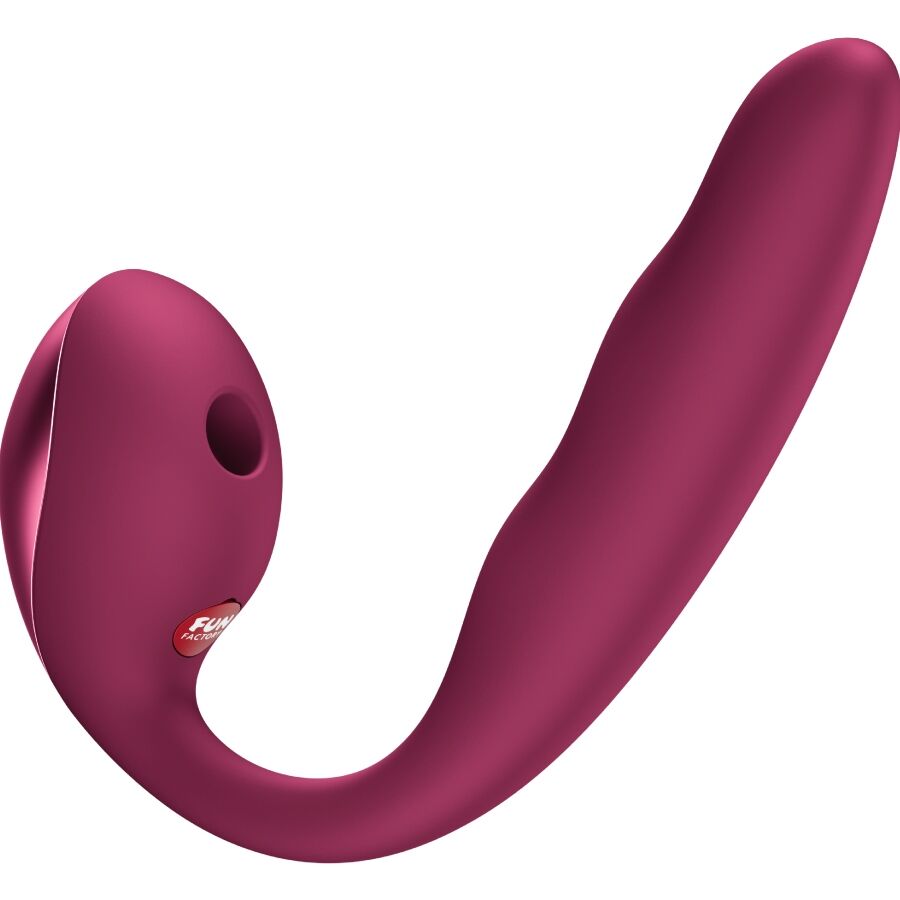 FUN FACTORY - VIBRATORE ALLEGRO INSERIBILE A DOPPIO IMPULSO D'ARIA ROSSO VINO - FUN FACTORY | Lingerie Harness Boutique