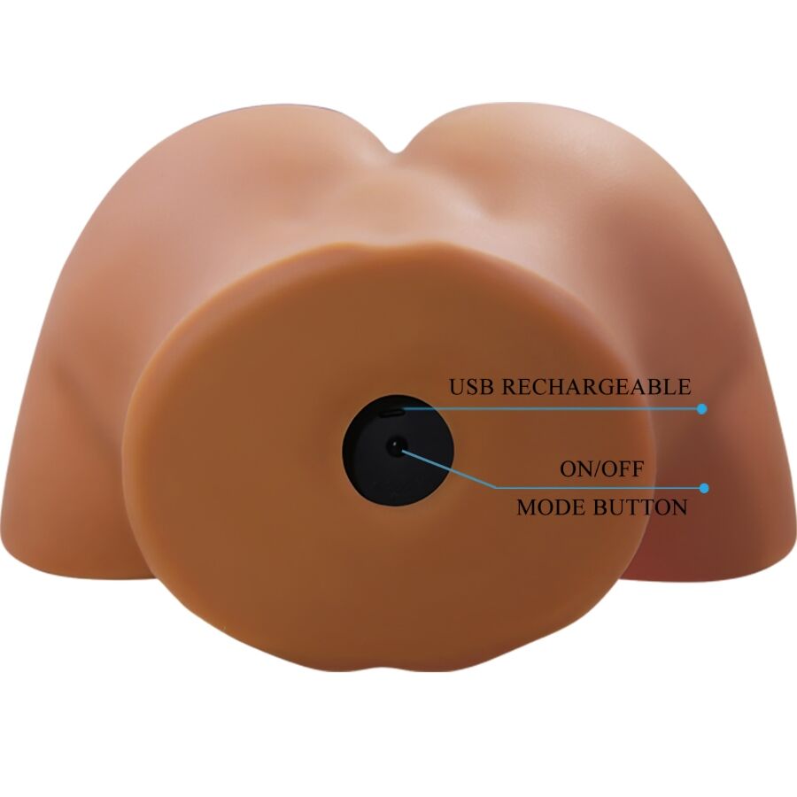 CRAZY BULL - GERIANN VIBRATORE E SUCCHIATORE REALISTICO PER POLSO FEMMINILE CON SUONO 5,5 KG - CRAZY BULL | Lingerie Harness Boutique