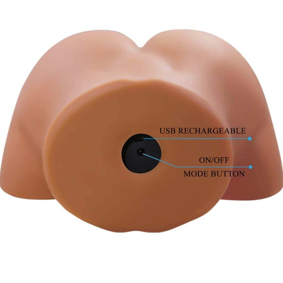 CRAZY BULL - ILANA VIBRATORE E SUCCHIATORE REALISTICO PER POLSO FEMMINILE CON SUONO 6,8 KG - CRAZY BULL | Lingerie Harness Boutique