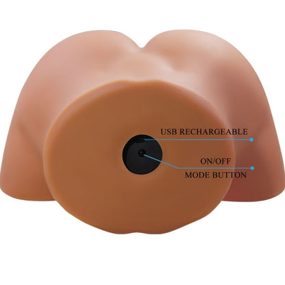 CRAZY BULL - ILANA VIBRATORE E SUCCHIATORE REALISTICO PER POLSO FEMMINILE CON SUONO 6,8 KG - CRAZY BULL | Lingerie Harness Boutique
