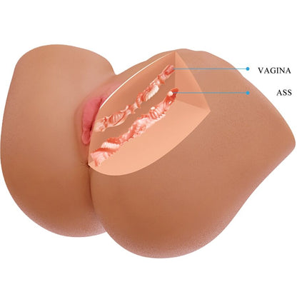 CRAZY BULL - ILANA VIBRATORE E SUCCHIATORE REALISTICO PER POLSO FEMMINILE CON SUONO 6,8 KG - CRAZY BULL | Lingerie Harness Boutique