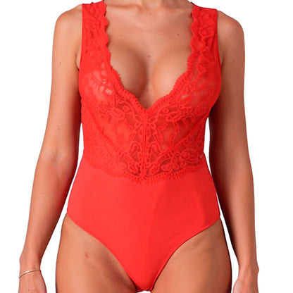 PASSION - EVALIE BODY ROSSO S/M - PASSION WOMAN TEDDIES | Lingerie Harness Boutique