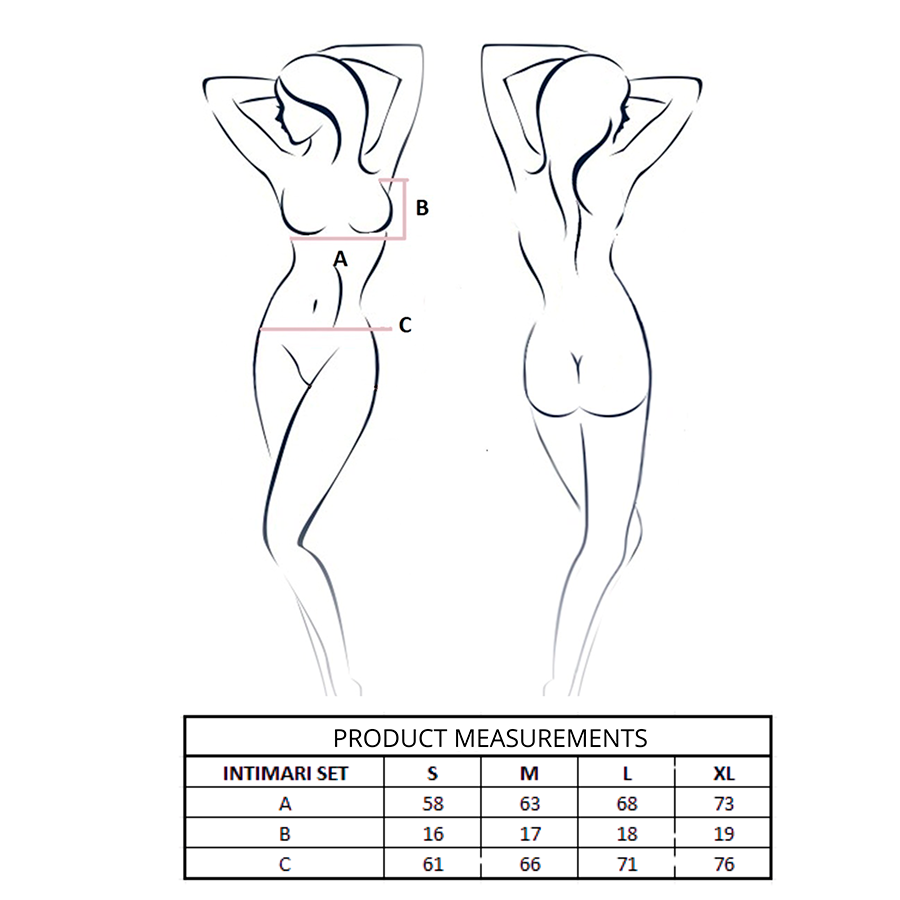 PASSION - INTIMARI REGGISENO + SLIP ROSA L/XL - PASSION WOMAN SETS | Lingerie Harness Boutique