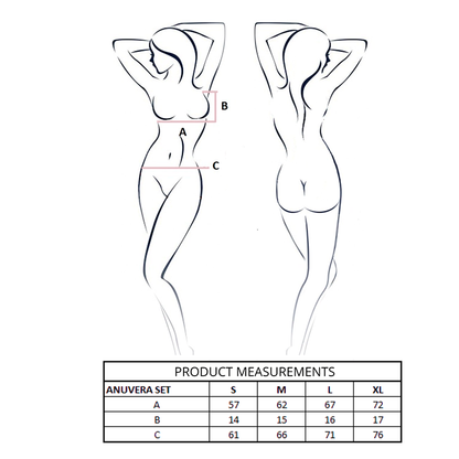 PASSION - ANUVERA REGGISENO + PERIZOMA BIANCO L/XL - PASSION WOMAN SETS | Lingerie Harness Boutique
