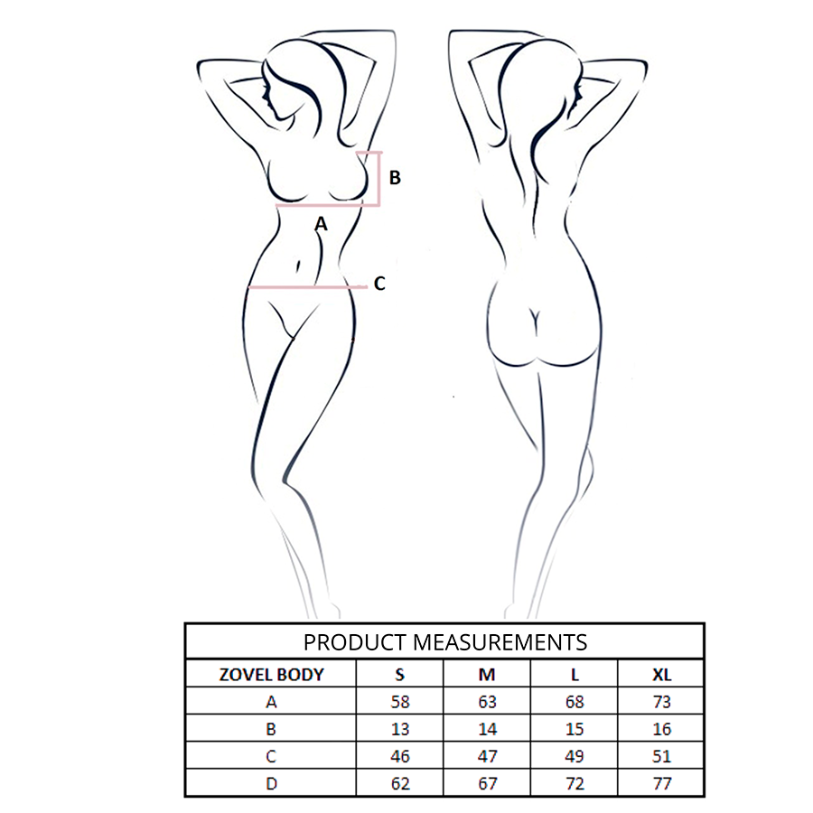 PASSION - ZOVEL BODY GRIGIO CHIARO S/M - PASSION WOMAN TEDDIES | Lingerie Harness Boutique