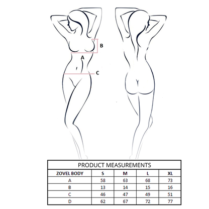 PASSION - ZOVEL BODY GRIGIO CHIARO S/M - PASSION WOMAN TEDDIES | Lingerie Harness Boutique