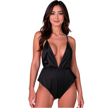 PASSION - SENSIE BODY NERO L/XL - PASSION WOMAN TEDDIES | Lingerie Harness Boutique