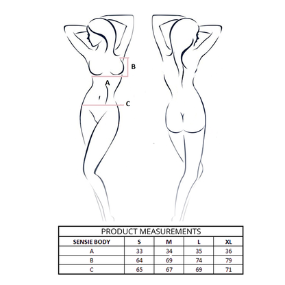 PASSION - SENSIE BODY BLU NAVY L/XL - PASSION WOMAN TEDDIES | Lingerie Harness Boutique
