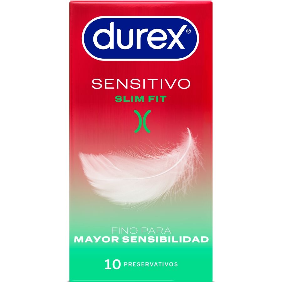 DUREX - SENSITIVO SLIM FIT 10 UNITÀ - DUREX CONDOMS | Lingerie Harness Boutique