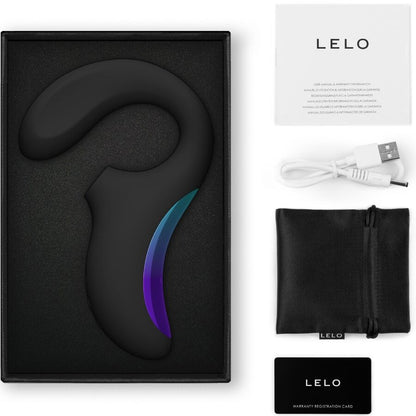 LELO - ENIGMA WAVE MASSAGGIATORE A TRIPLA VIBRAZIONE NERO - LELO | Lingerie Harness Boutique