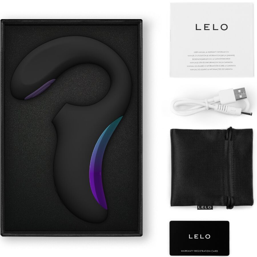 LELO - ENIGMA DOUBLE SONIC VIBRATOR POINT G NERO - LELO | Lingerie Harness Boutique