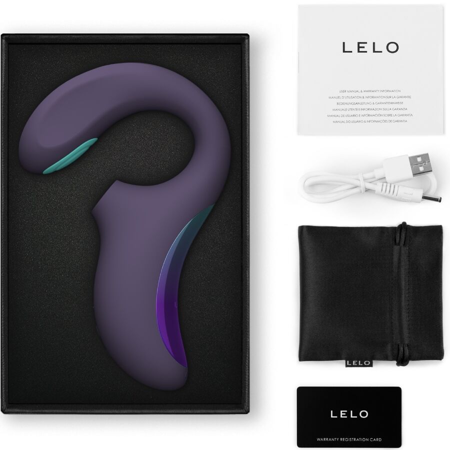LELO - ENIGMA DOUBLE SONIC VIBRATOR POINT G CYBER PURPLE - LELO | Lingerie Harness Boutique