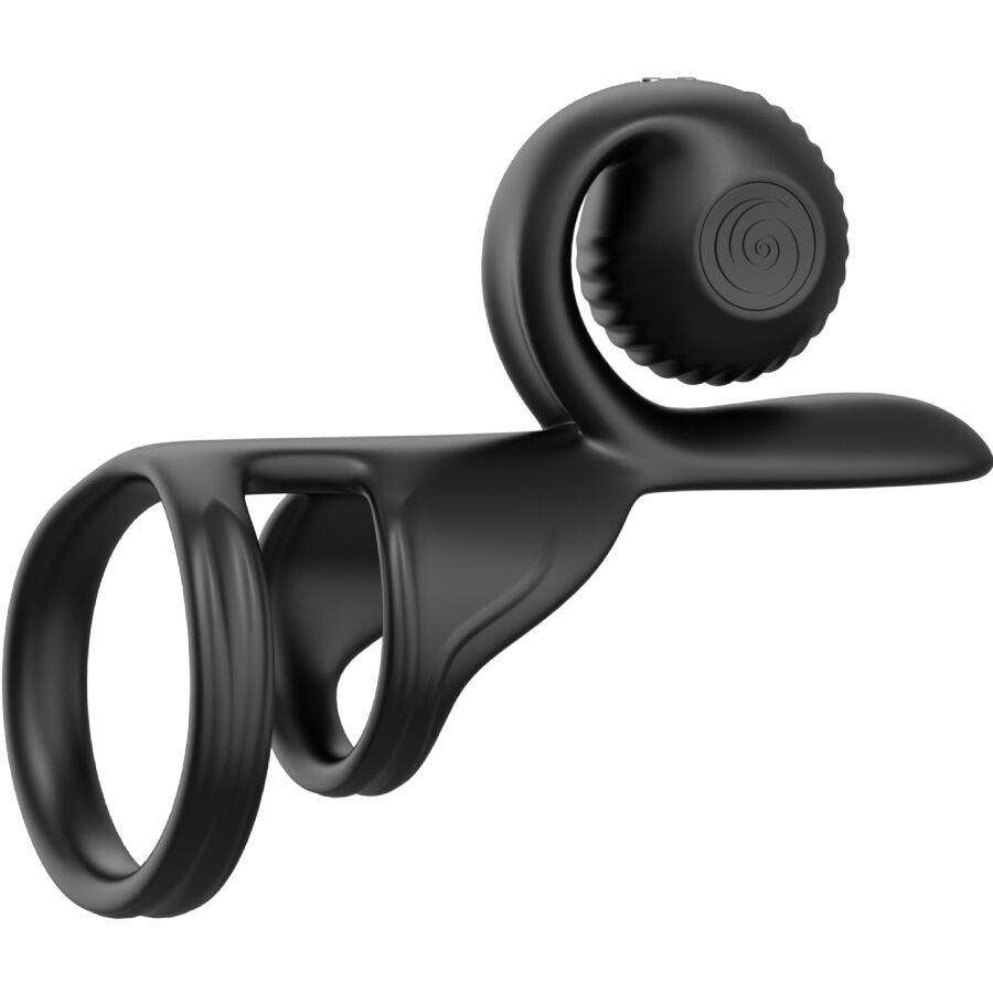 SNAIL VIBE - JOVI COUPLES RING TELECOMANDO NERO - SNAIL VIBE | Lingerie Harness Boutique