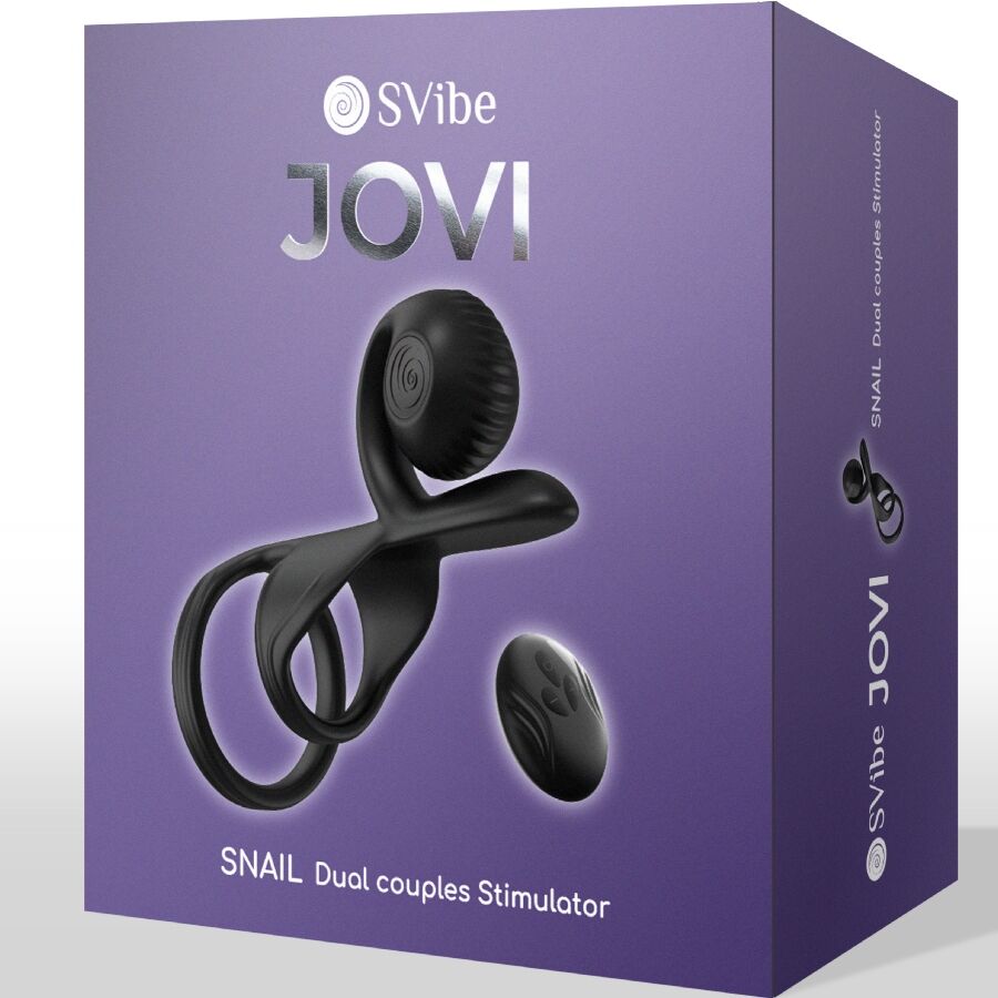 SNAIL VIBE - JOVI COUPLES RING TELECOMANDO NERO - SNAIL VIBE | Lingerie Harness Boutique