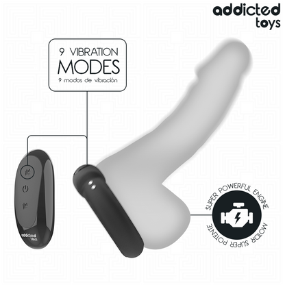 ADDICTED TOYS - ANELLO PER IL PENE VIBRANTE CON EFFETTO RISCALDANTE E TELECOMANDO - ADDICTED TOYS | Lingerie Harness Boutique