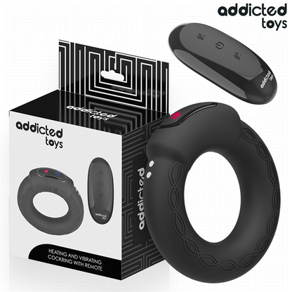 ADDICTED TOYS - ANELLO PER IL PENE VIBRANTE CON EFFETTO RISCALDANTE E TELECOMANDO - ADDICTED TOYS | Lingerie Harness Boutique