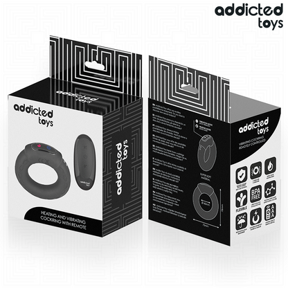 ADDICTED TOYS - ANELLO PER IL PENE VIBRANTE CON EFFETTO RISCALDANTE E TELECOMANDO - ADDICTED TOYS | Lingerie Harness Boutique