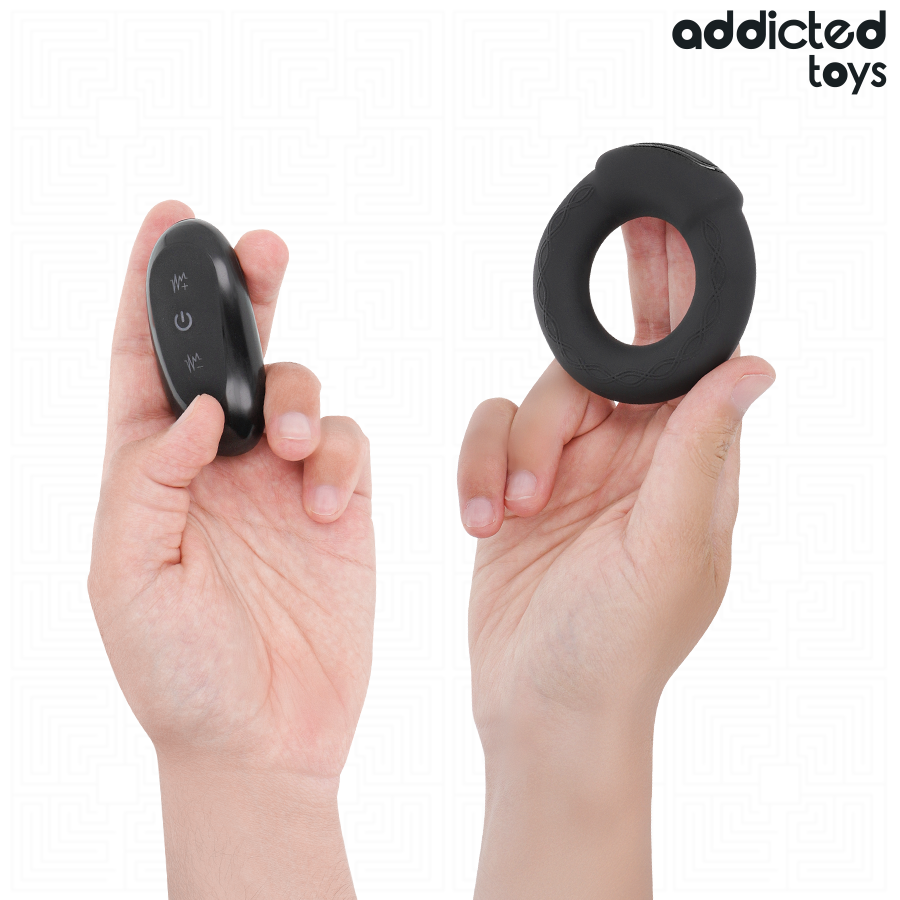 ADDICTED TOYS - ANELLO PER IL PENE VIBRANTE CON EFFETTO RISCALDANTE E TELECOMANDO - ADDICTED TOYS | Lingerie Harness Boutique
