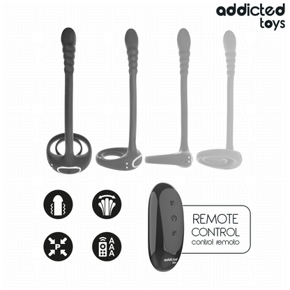 ADDICTED TOYS - ANELLO VIBRANTE PER IL PENE CON TELECOMANDO P-SPOT - ADDICTED TOYS | Lingerie Harness Boutique