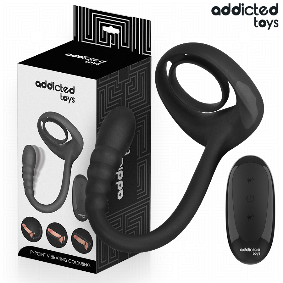 ADDICTED TOYS - ANELLO VIBRANTE PER IL PENE CON TELECOMANDO P-SPOT - ADDICTED TOYS | Lingerie Harness Boutique