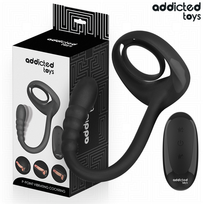 ADDICTED TOYS - ANELLO VIBRANTE PER IL PENE CON TELECOMANDO P-SPOT - ADDICTED TOYS | Lingerie Harness Boutique