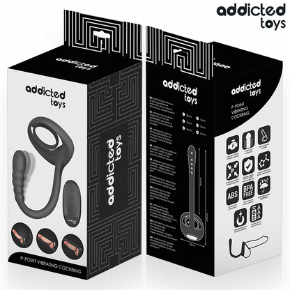 ADDICTED TOYS - ANELLO VIBRANTE PER IL PENE CON TELECOMANDO P-SPOT - ADDICTED TOYS | Lingerie Harness Boutique