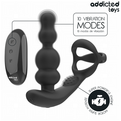 ADDICTED TOYS - MASSAGGIATORE PROSTATICO ROTANTE CON TELECOMANDO - ADDICTED TOYS | Lingerie Harness Boutique