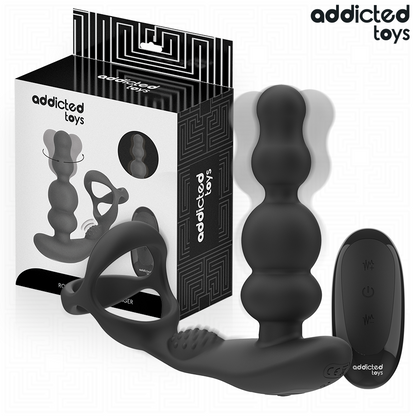 ADDICTED TOYS - MASSAGGIATORE PROSTATICO ROTANTE CON TELECOMANDO - ADDICTED TOYS | Lingerie Harness Boutique