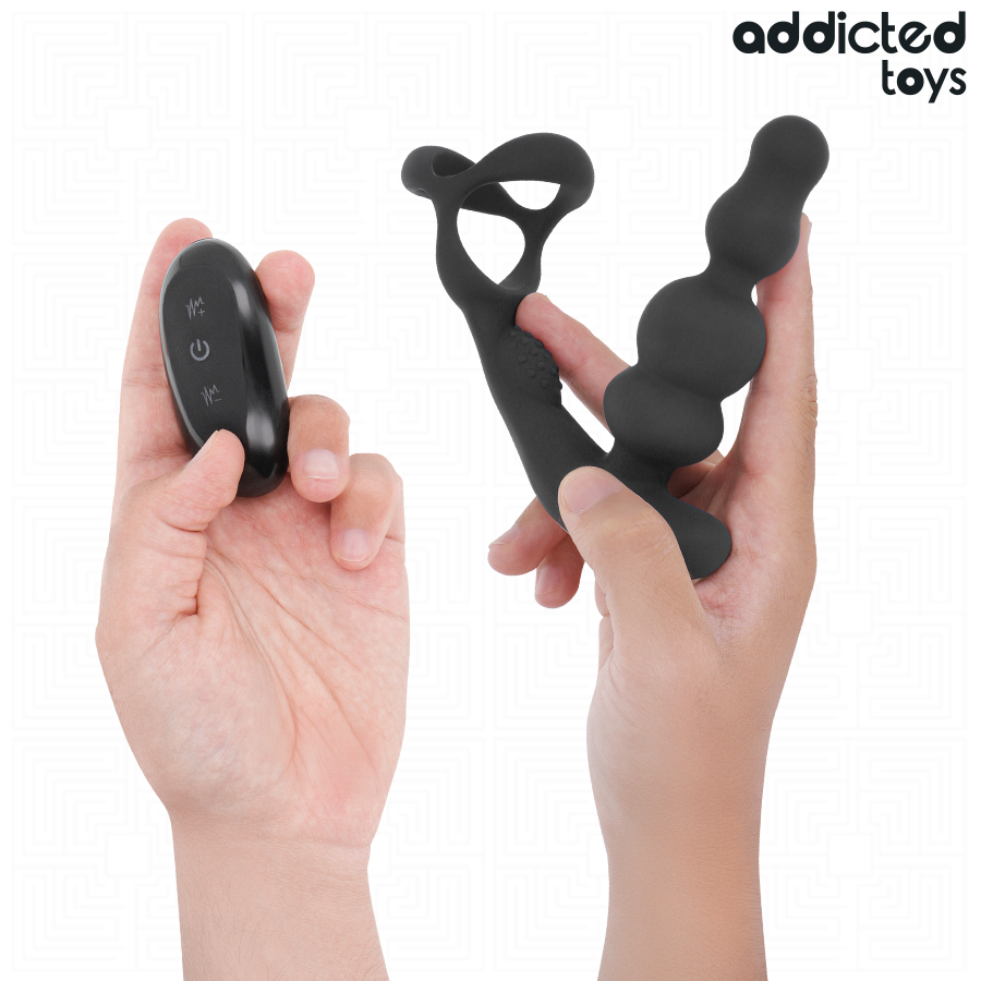 ADDICTED TOYS - MASSAGGIATORE PROSTATICO ROTANTE CON TELECOMANDO - ADDICTED TOYS | Lingerie Harness Boutique