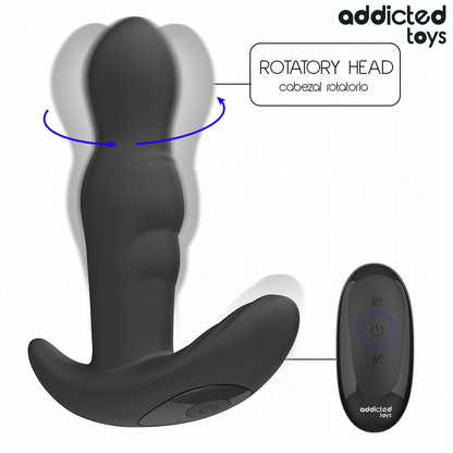 ADDICTED TOYS - TAPPO ANALE ROTANTE E VIBRANTE CON TELECOMANDO - ADDICTED TOYS | Lingerie Harness Boutique