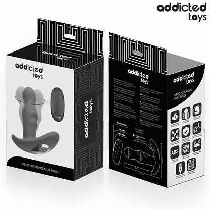 ADDICTED TOYS - TAPPO ANALE ROTANTE E VIBRANTE CON TELECOMANDO - ADDICTED TOYS | Lingerie Harness Boutique