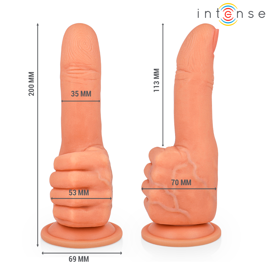 INTENSE - BENDER STIMOLATORE PUNTO G FLESSIBILE MANO 11,3 CM - INTENSE FUN | Lingerie Harness Boutique