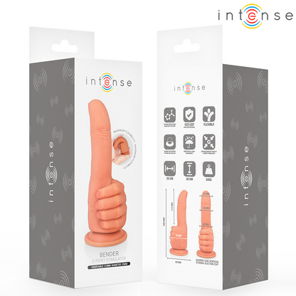 INTENSE - BENDER STIMOLATORE PUNTO G FLESSIBILE MANO 11,3 CM - INTENSE FUN | Lingerie Harness Boutique