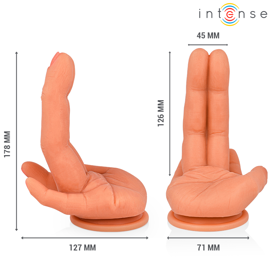 INTENSE - LEELA STIMOLATORE PUNTO G FLESSIBILE MANO 12,6 CM - INTENSE FUN | Lingerie Harness Boutique