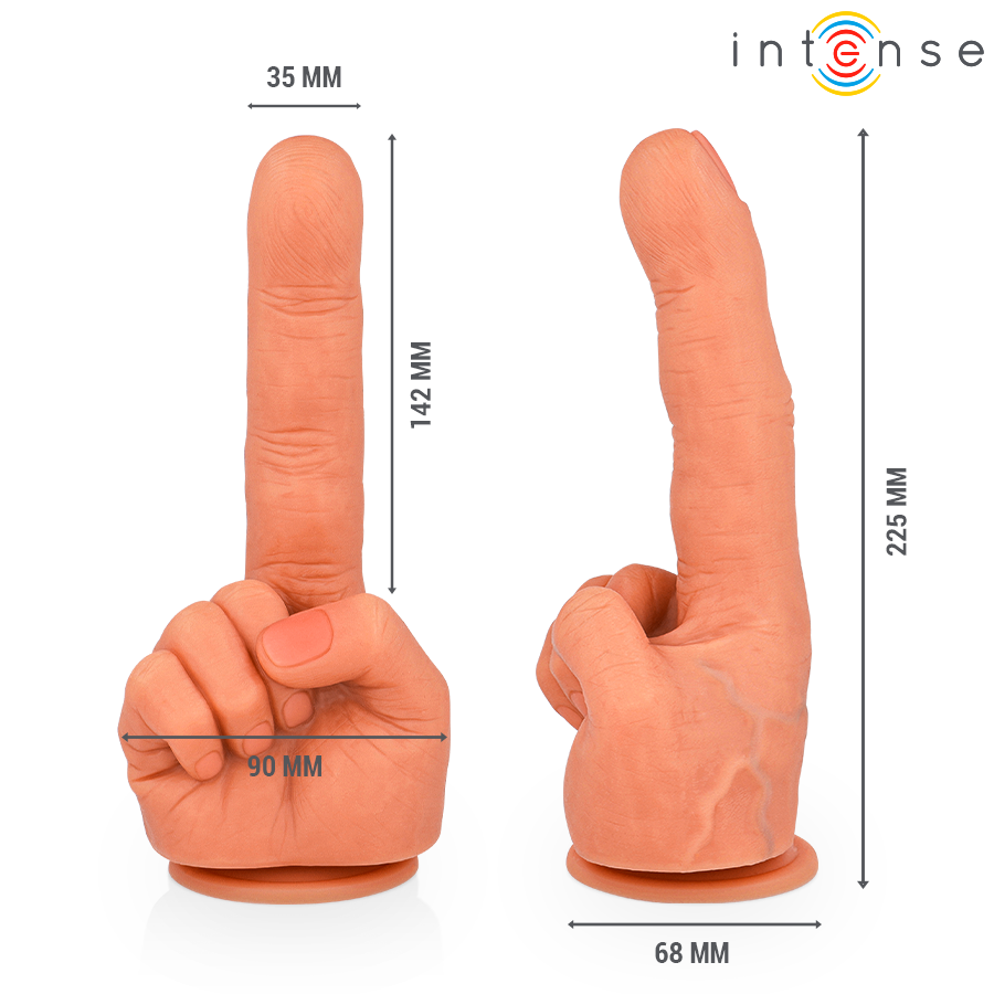 INTENSE - HUBERT STIMOLATORE PUNTO G FLESSIBILE MANO 14,2 CM - INTENSE FUN | Lingerie Harness Boutique