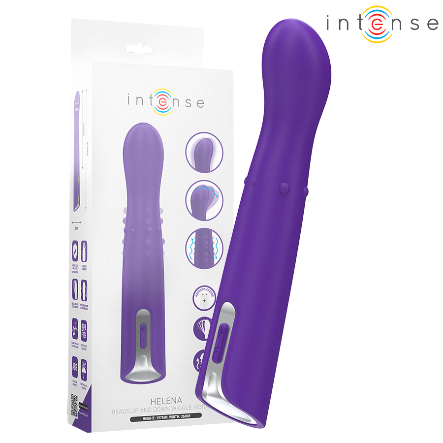 INTENSE - HELENA BEADS VIBRATORE OSCILLANTE SU E GIÙ 13,5 CM - INTENSE FUN | Lingerie Harness Boutique
