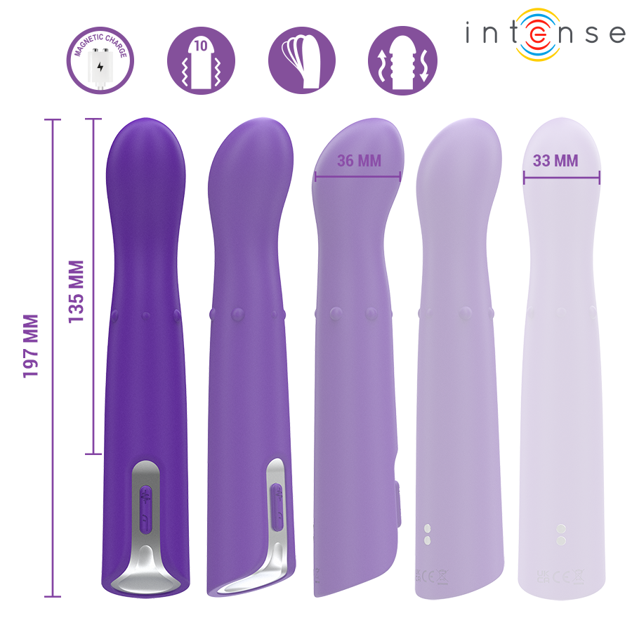 INTENSE - HELENA BEADS VIBRATORE OSCILLANTE SU E GIÙ 13,5 CM - INTENSE FUN | Lingerie Harness Boutique