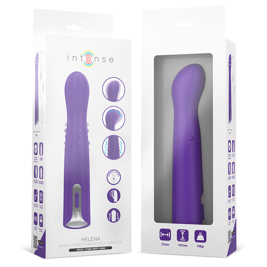 INTENSE - HELENA BEADS VIBRATORE OSCILLANTE SU E GIÙ 13,5 CM - INTENSE FUN | Lingerie Harness Boutique