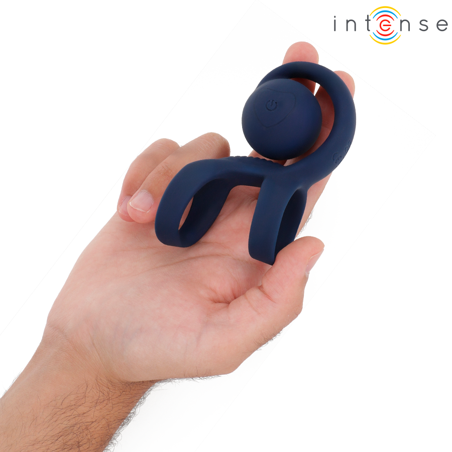 INTENSE - ANELLO FALLICO TYSON CON PALLA VIBRANTE Ø 3,2 CM - INTENSE FUN | Lingerie Harness Boutique