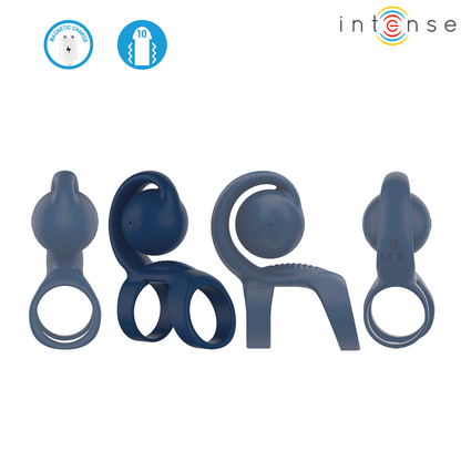 INTENSE - ANELLO FALLICO TYSON CON PALLA VIBRANTE Ø 3,2 CM - INTENSE FUN | Lingerie Harness Boutique