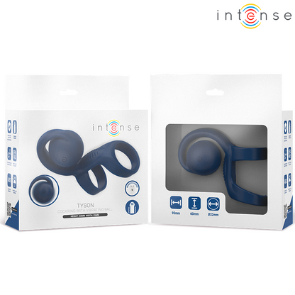INTENSE - ANELLO FALLICO TYSON CON PALLA VIBRANTE Ø 3,2 CM - INTENSE FUN | Lingerie Harness Boutique