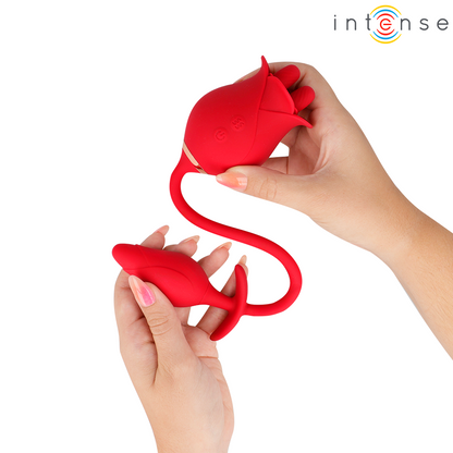 INTENSE - MELANIE STIMOLATORE DOPPIO PER CLITORIDE CON LINGUA A ZIGZAG - INTENSE FUN | Lingerie Harness Boutique