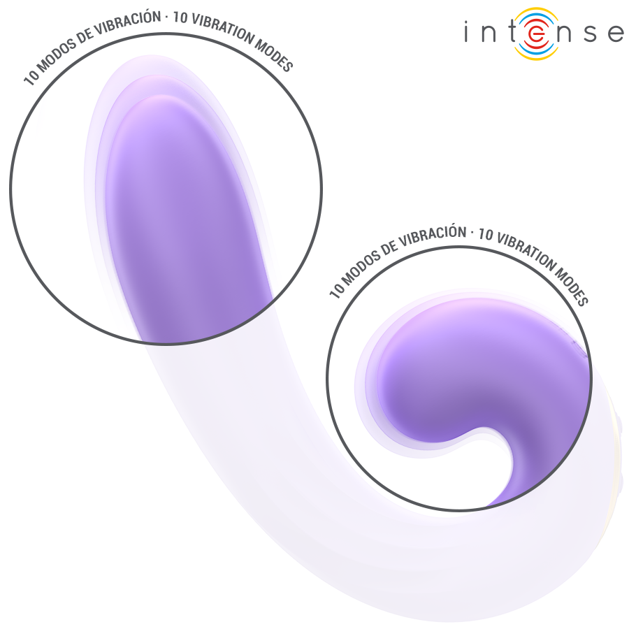 INTENSE - STIMOLATORE CLITORIDEO A DOPPIA VIBRAZIONE MERYL - INTENSE FUN | Lingerie Harness Boutique