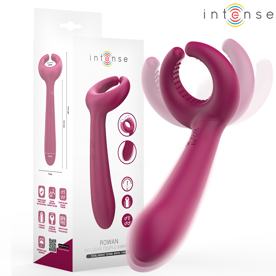 INTENSE - VIBRATORE DI COPPIA ROWAN INCLUSIVE - INTENSE FUN | Lingerie Harness Boutique