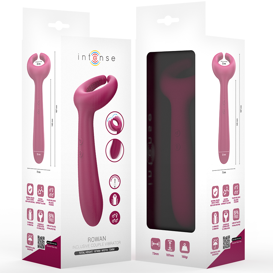 INTENSE - VIBRATORE DI COPPIA ROWAN INCLUSIVE - INTENSE FUN | Lingerie Harness Boutique